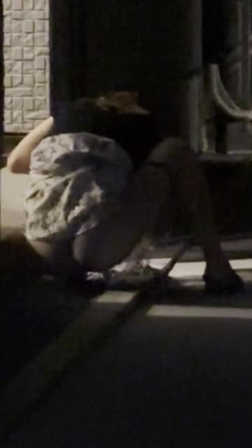 夜中散歩してたら酔ってて我慢できずに外でトイレしてた